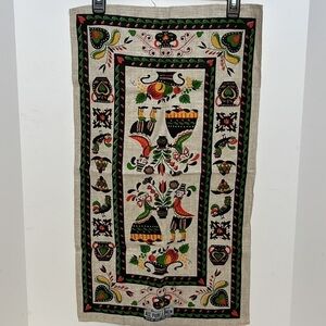 Parisian Prints Linen Table Runner Vintage Dutch Design